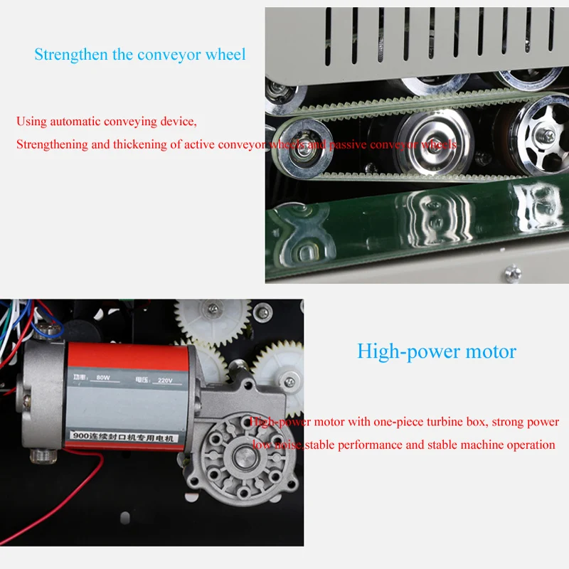 Automatic heat sealing machine continuous band sealer with conveyor 5