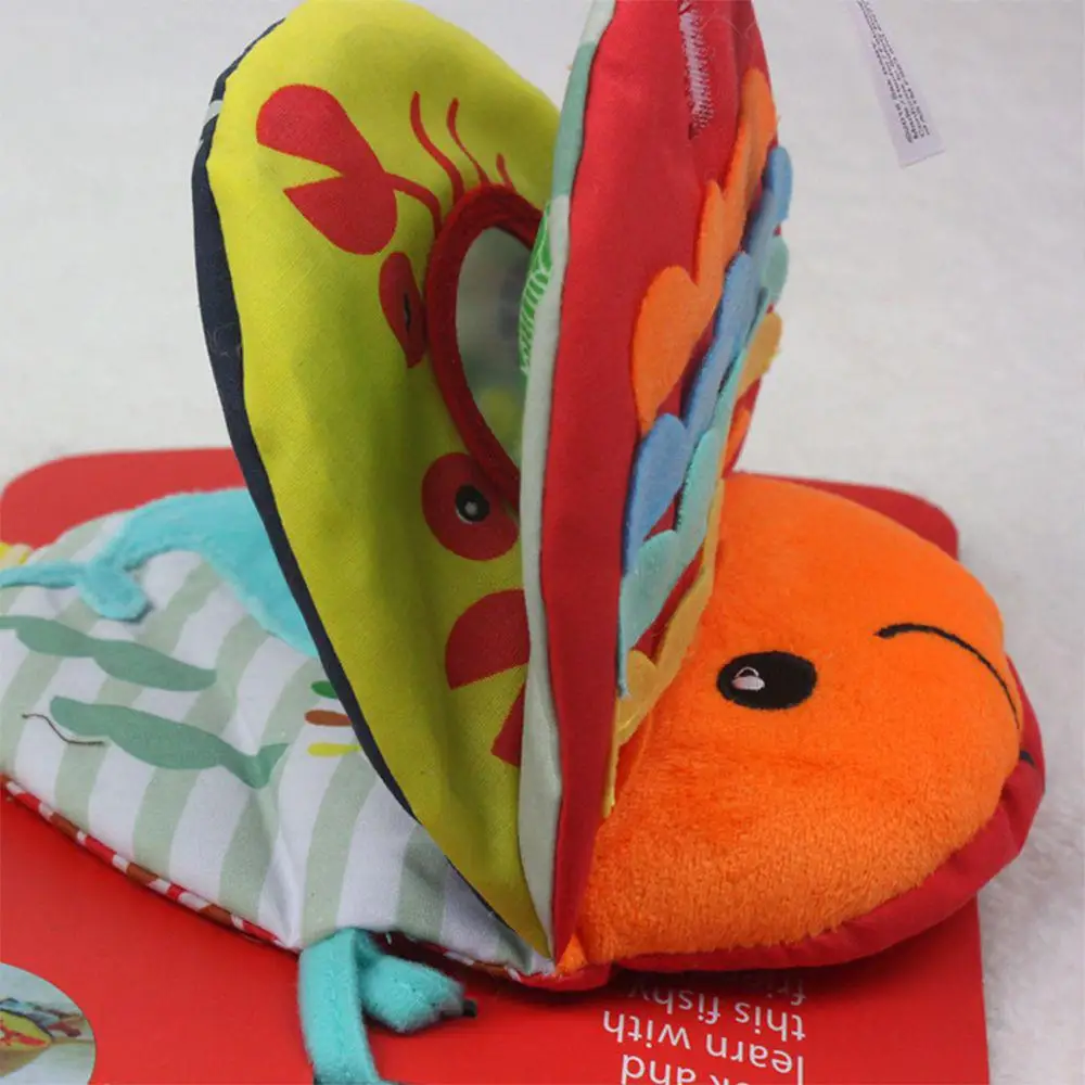  Kuulee Lovely Early Teaching Cloth Book Unisex Multi color Goldfish Shape Cloth Book Learning and E - 4000086642913