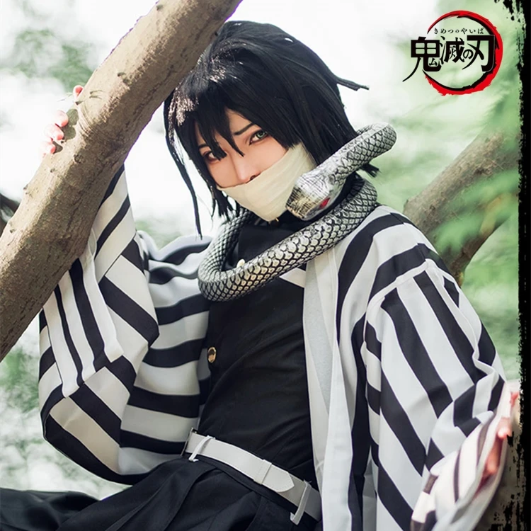 

Demon Slayer Cosplay Costume Anime Kimetsu No Yaiba Kimono Iguro Obanai Cosplay Cardigan Uniforms Cosplay Role Play Clothes