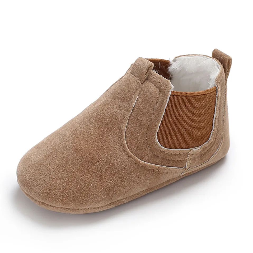 Осенняя обувь для малышей из искусственной кожи с леопардовым принтом; кроссовки для новорожденных девочек; Классическая Повседневная обувь для малышей - Цвет: Brown