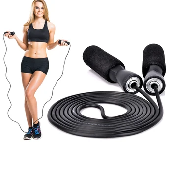

Skipping Rope with Sponge Handle Jump Rope Cable for Exercise Fitness Training Sports YA88