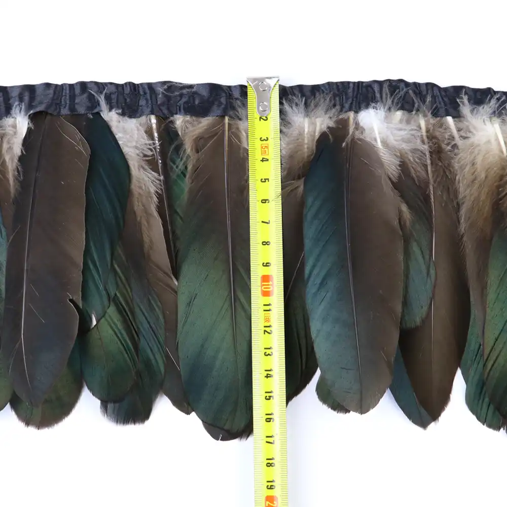 wcfeathers 2m 10m natural goose feather trim dyed geese feathers