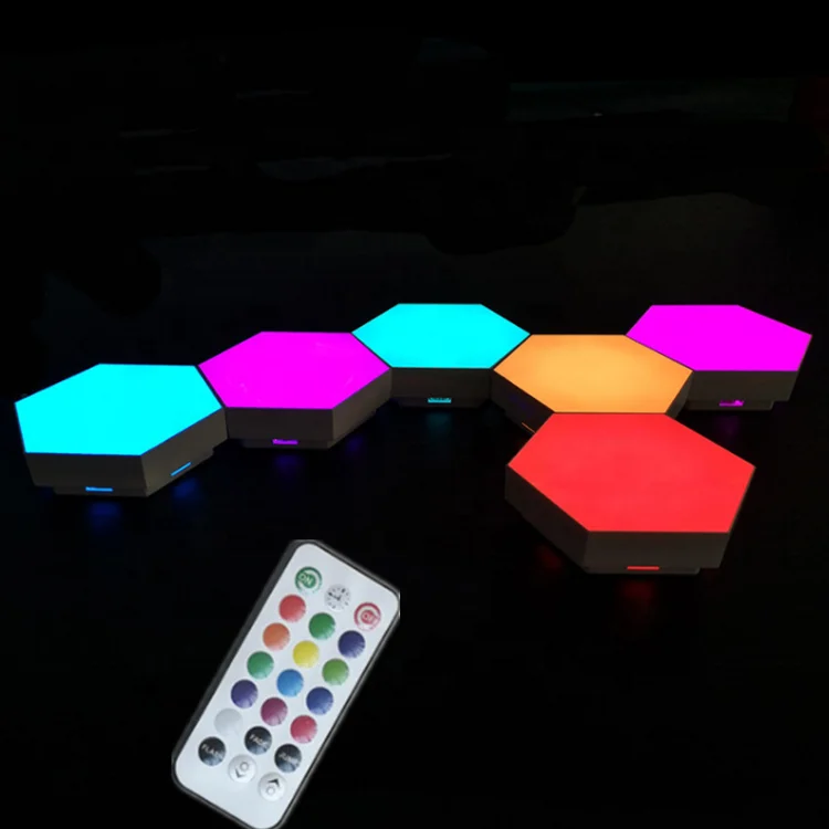 10 шт. сенсорный шестигранный RGB светильник панель дистанционного управления