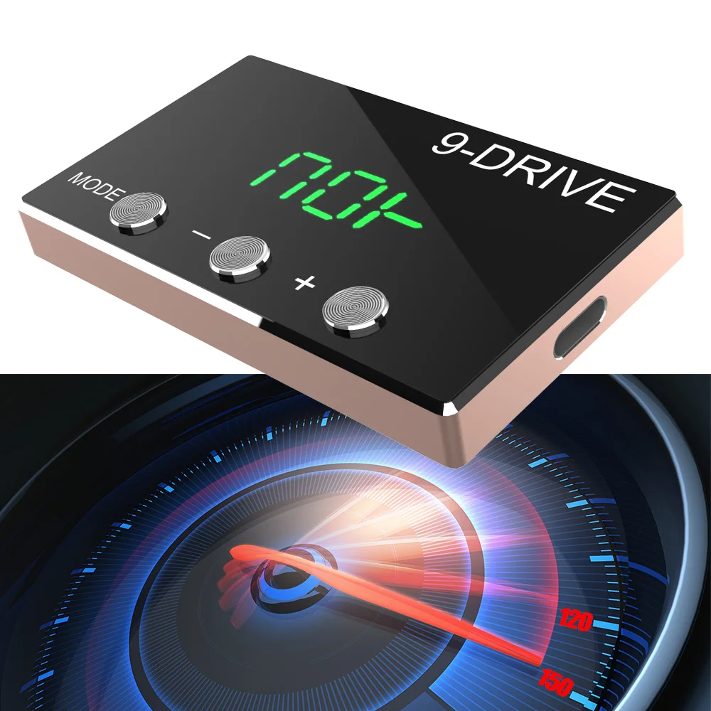 Car Pedal Booster 9 Drive 5 Modes Digital Car Throttle Response Controller Racing Accelerator Potent Electronics Accessories throttle controller