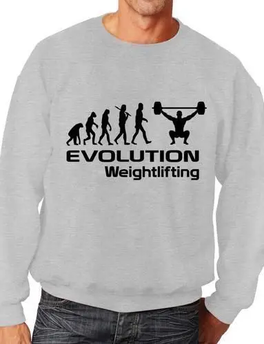 

Evolution Of Weightlifting Funny Adult Sweatshirt Jumper Birthday Gift More Size and Color-E161
