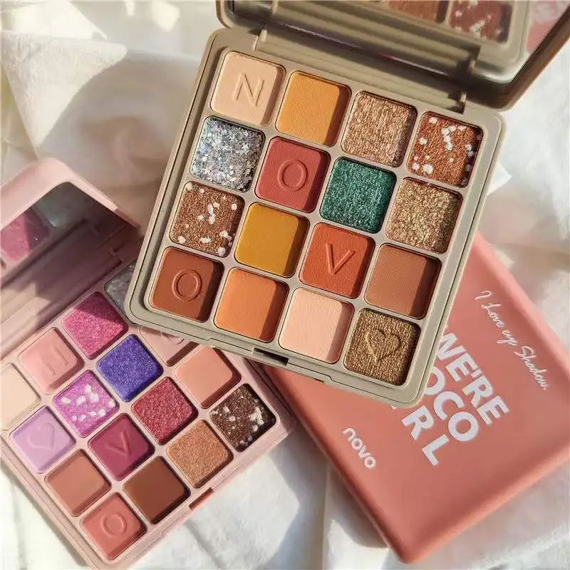 Portable Notebook Finger Tip Eye shadow Matte Shimmer Glitter Waterproof Pigment Silky Touch Nude Long Lasting Beauty Makeup |
