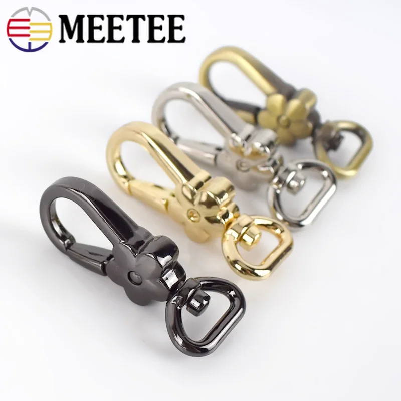 10/30 шт Meetee 44*12 мм металлическая сумка с карабином Пряжка для собаки пряжка ремня