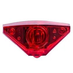 Feu arrière de bicyclette lumineux en forme de Triangle, feu arrière de vélo de montagne, lampe étanche, accessoires de cyclisme 
