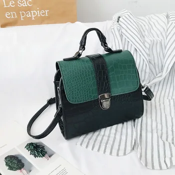 

2020 new women's handbag classic European and American crocodile pattern shoulder bag trendy fashion crossbody bag