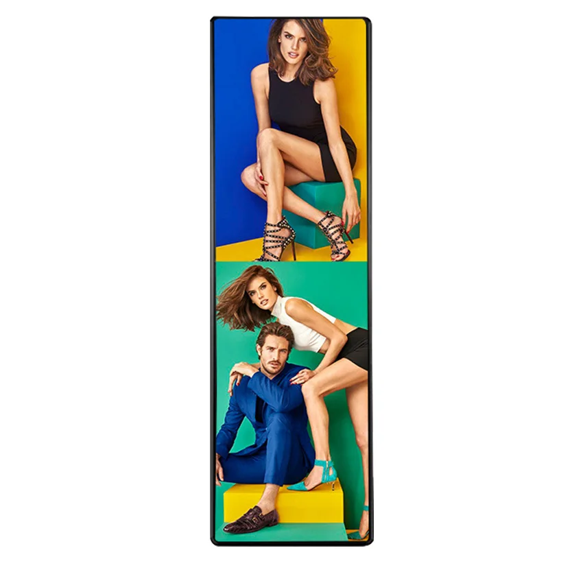 US $1.300.00 wireless control USB WIFI indoor digital signage advertising video display LED mirror screen for store