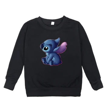 

Harajuku Kawaii Stitch Sweatshirts Hoodie Streetwear Hoody Pink Clothes Spring Plus Size Casual Tops Pullover Cartoon Anime
