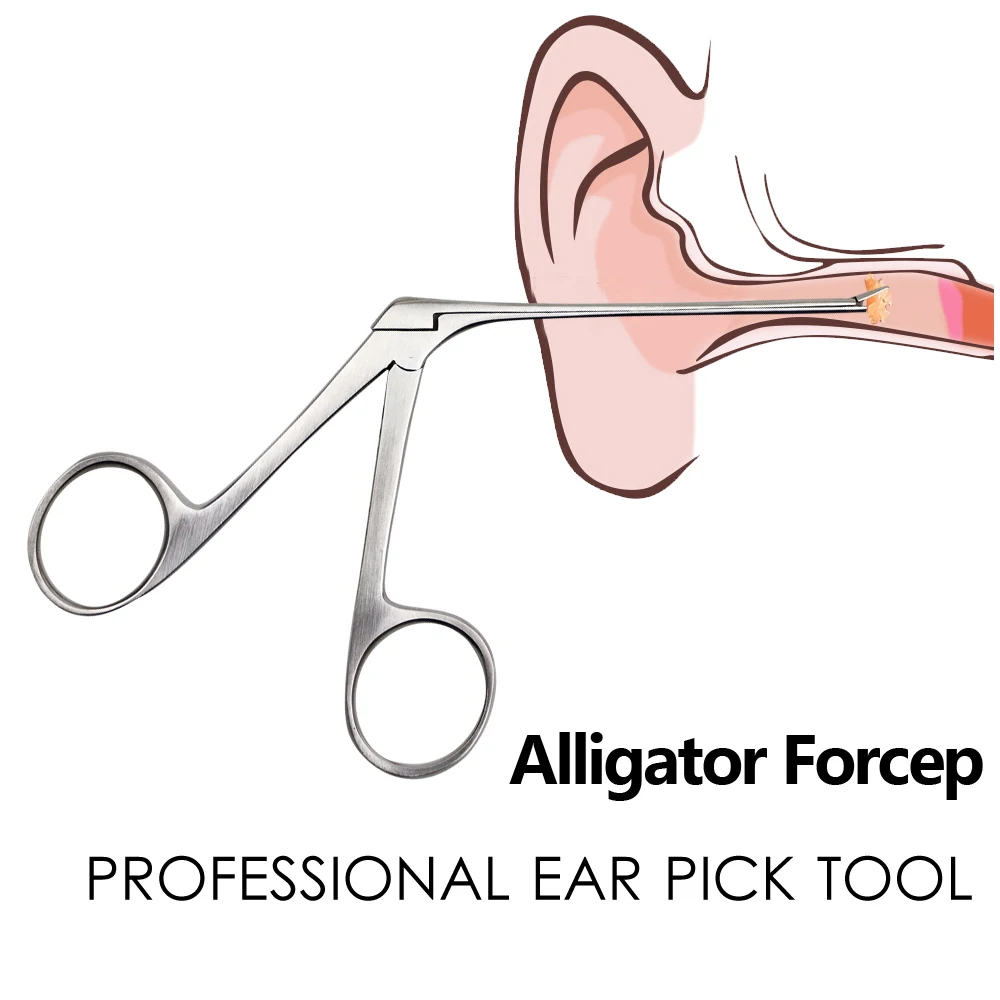 Limpiador de oídos endoscópico, removedor de cera de oído, pinzas de cocodrilo Micro cocodrilo Hartmann, operativo nariz, juego de pinzas - AliExpress
