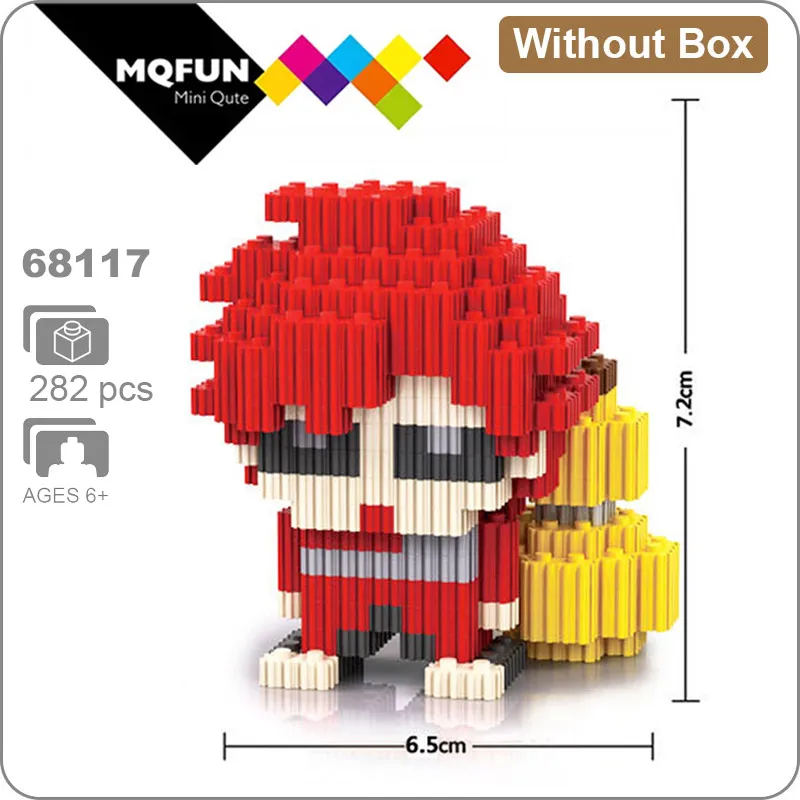 68117 Without Box LInkgo супер герой аниме одна деталь Наруто dragon ball Мини фигурки алмазные строительные блоки сборки модели образовательных игрушек - Цвет: 68117 Without Box