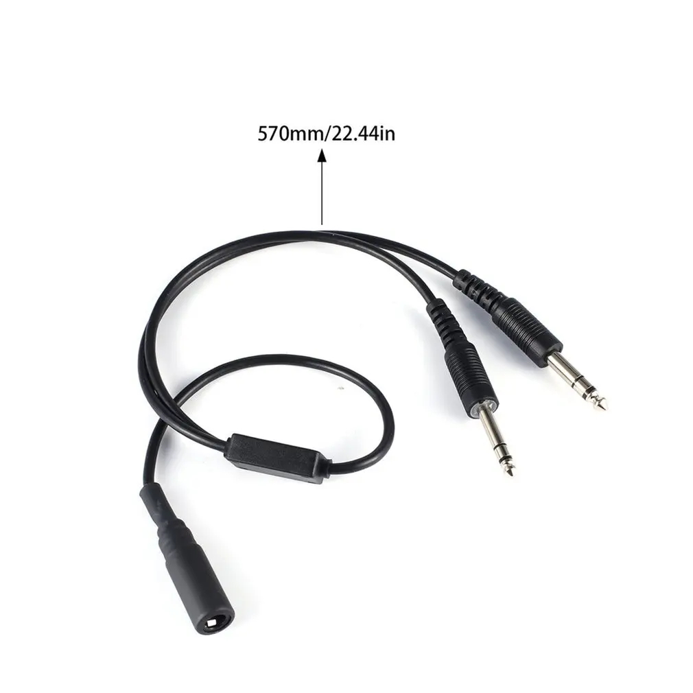 Replacement Helicopter to General Aviation Headset Adapter Cable David Clark AVCOMM U 174