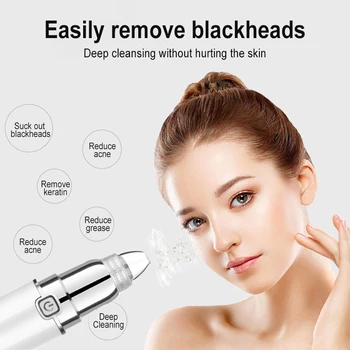 

Face Cleaner Electric Blackhead Remover Diamond Pore Vacuum Suction Dermabrasion TSLM1