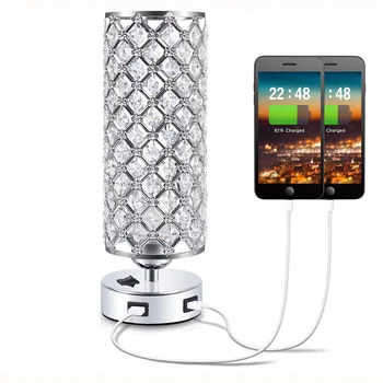 

for amazon hot style USB charging crystal lamp contemporary and contracted berth lamp table light a night light