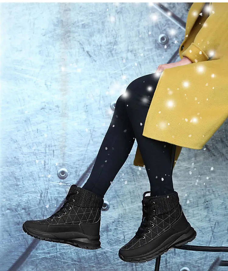 Зимние ботинки; женская обувь; Новинка года; теплые плюшевые женские зимние ботинки; зимние кроссовки; удобные женские зимние ботинки на танкетке; женская обувь