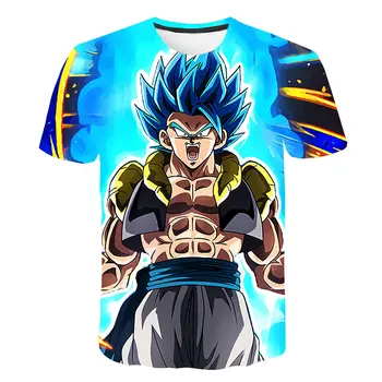 

3-15Y Casual Fashion Summer Toddler Baby Boys Dragonball Goku Vegeta Style Short Sleeve O-Neck Pullover Cartoon Print T-Shirts