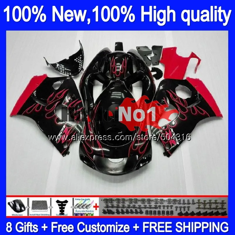 Корпус для SUZUKI SRAD GSXR 750 600 GSX-R600 11MC. 17 GSXR750 1996 1997 1998 1999 2000 GSXR600 96 97 98 99 00 красный пламя обтекатель