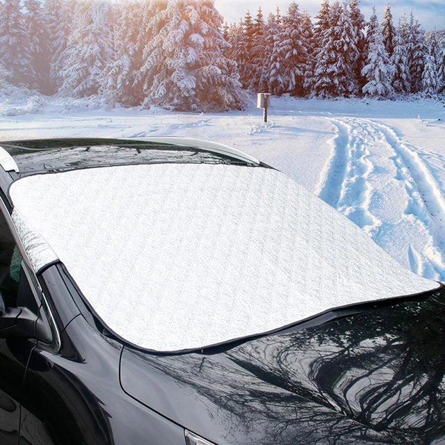 Couverture de neige universelle pour pare-brise de voiture, pare-soleil  d'extérieur, imperméable, Anti-gel, accessoires de protection d'hiver pour  automobile - AliExpress