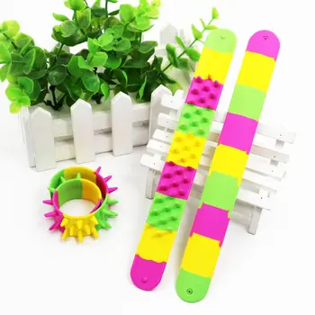 

Spiky Slap Bracelet Silicone Spike Fidget Bracelets Office School Classroom Sensory Classic Toy Antistress For Children Autism