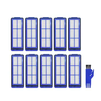 

11pcs Brush Filter Accessories Replacements for Eufy 15max 30max Vacuum Cleaner Filters*10 Blue Comb*1