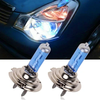 

2pcs H7 55W 12V Popular Super Bright White Fog Lights Halogen Bulb High Power Car Headlights Lamp Car Light Source Parking