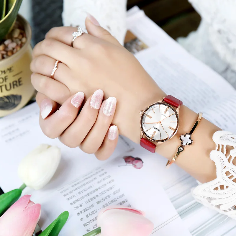 MEGIR новые роскошные женские часы Reloj Mujer кожаные женские кварцевые женские наручные часы Часы Relogio Feminino дропшиппинг