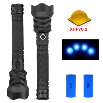 

XLamp xhp70.2 50000 most powerful flashlight led lumens usb Zoom torch xhp70 xhp50 18650 or 26650 Rechargeable battery hunting