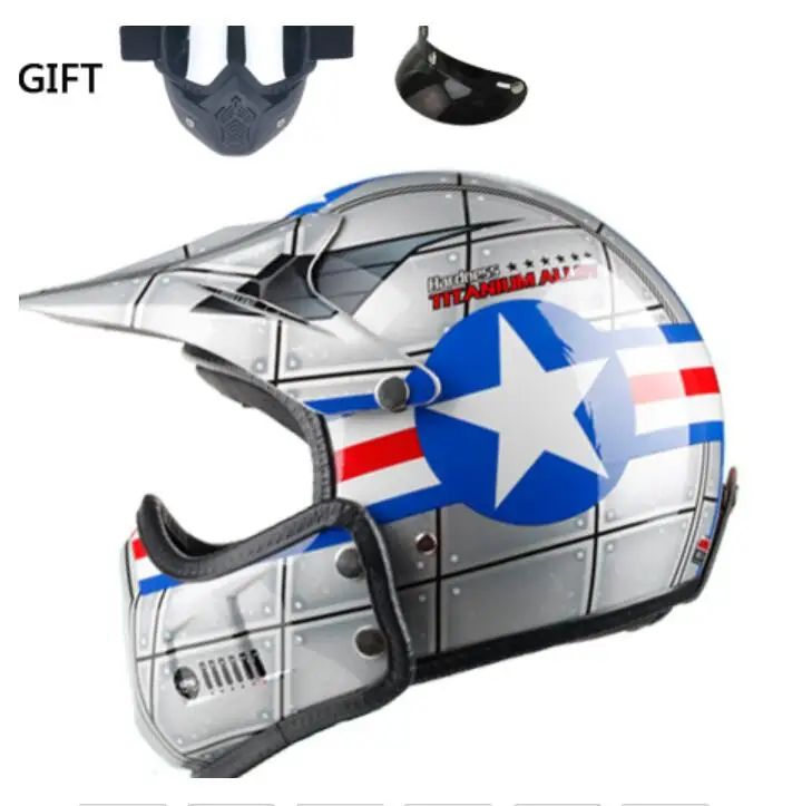 Винтажный moto cross moto rcycle шлем безопасности Ретро Кафе Racer Vespa открытое лицо kask полное лицо casco moto модульный moto шлем Dot - Цвет: A