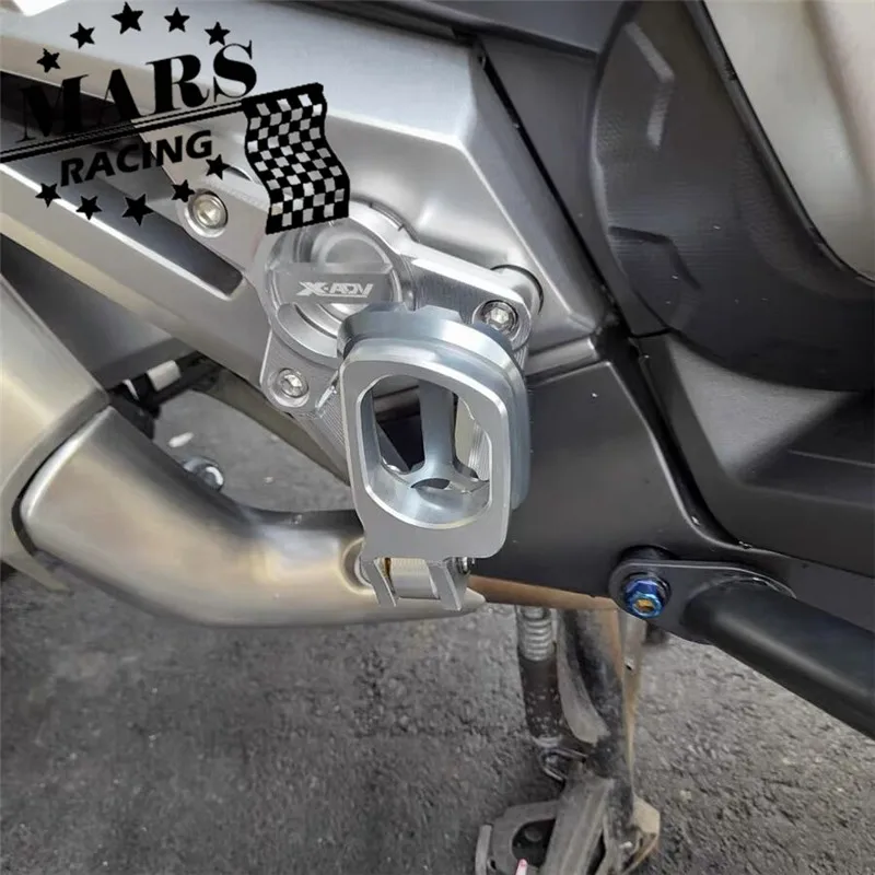 For HONDA XADV X-adv 750 XADV750 2018 2019 2020 Motorcycle Aluminum Alloy Rear Pedal Foot Stand Folding Footrests Passenger Foot