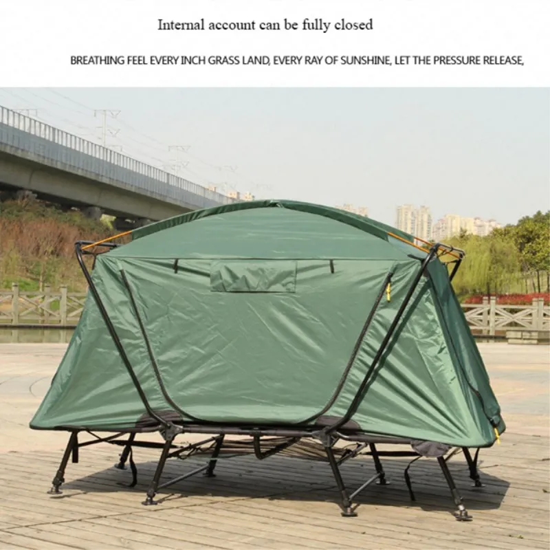 L46 двухслойные повышенные палатки складной водонепроницаемый тент кроватка для 1-2 человек на открытом воздухе спальная платформа для пеших прогулок рыбалки кемпинга