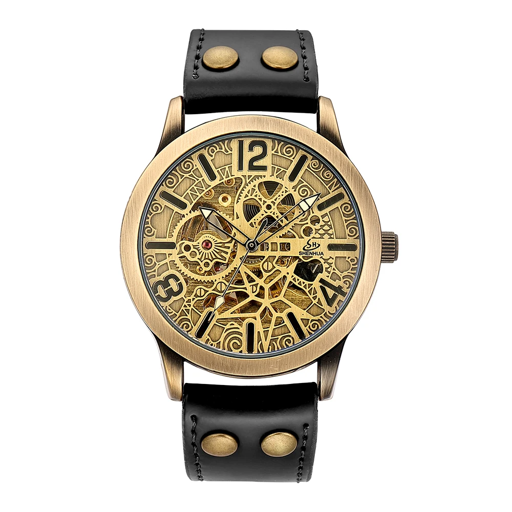 Retro style automatic mechanical watch