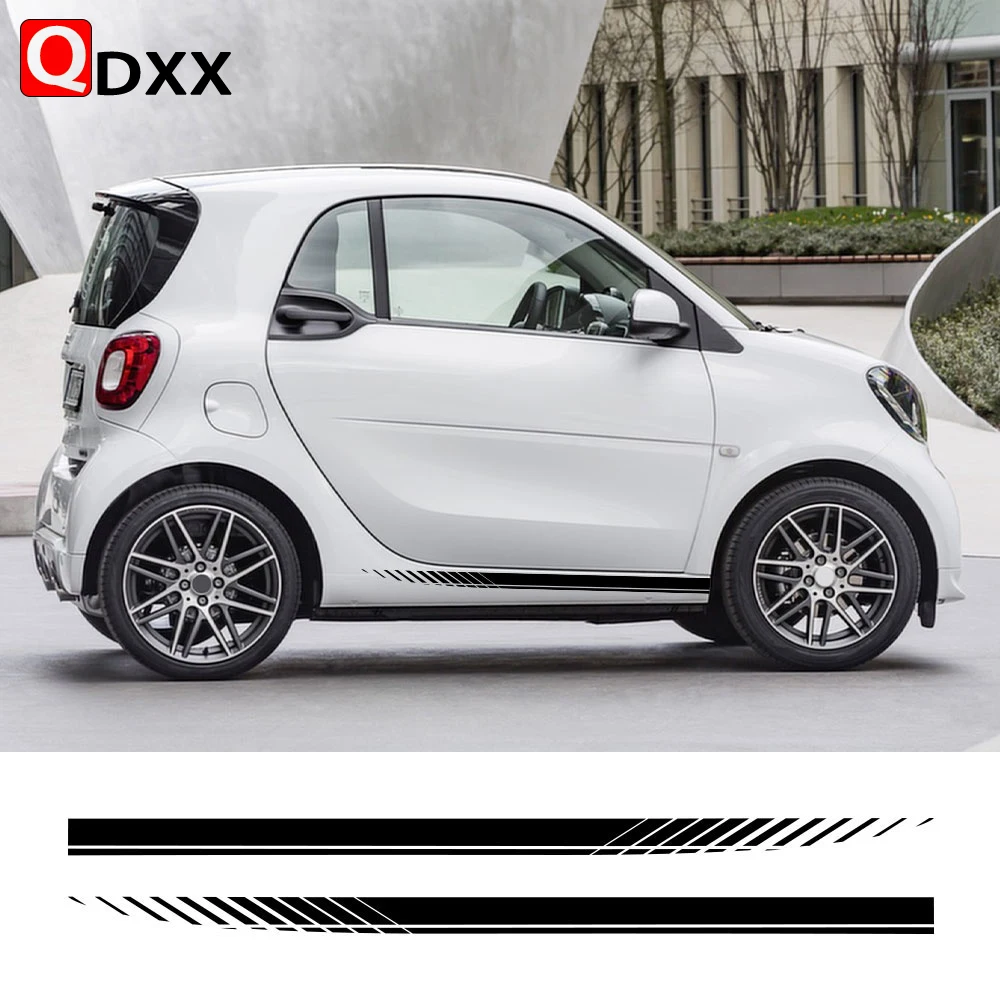 2PCSCarDoorSideStickersForMercedesBenzSmartFortwoEQCabrio
