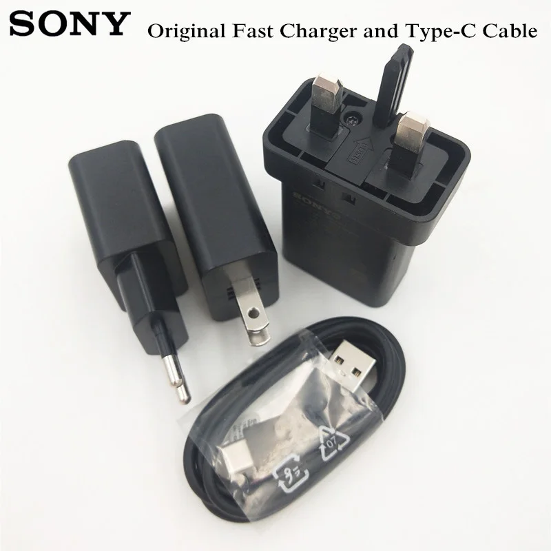 Кабель для передачи данных USB Type-C QC 3 0 оригинальный адаптер быстрой зарядки SONY Xperia