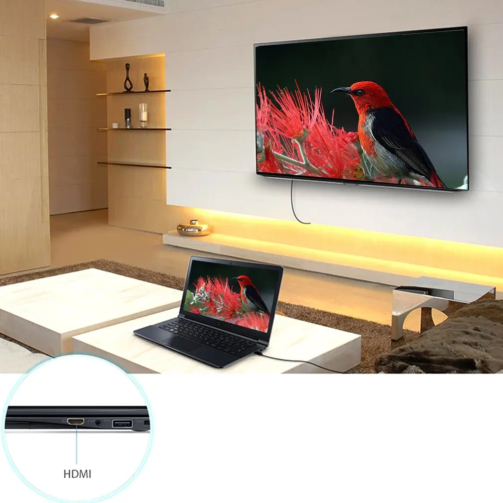 Ультра тонкий кабель HDMI 1,4 для XBox для PS4 для SKY HD Smart tv DVD высокой четкости высокоскоростной линии
