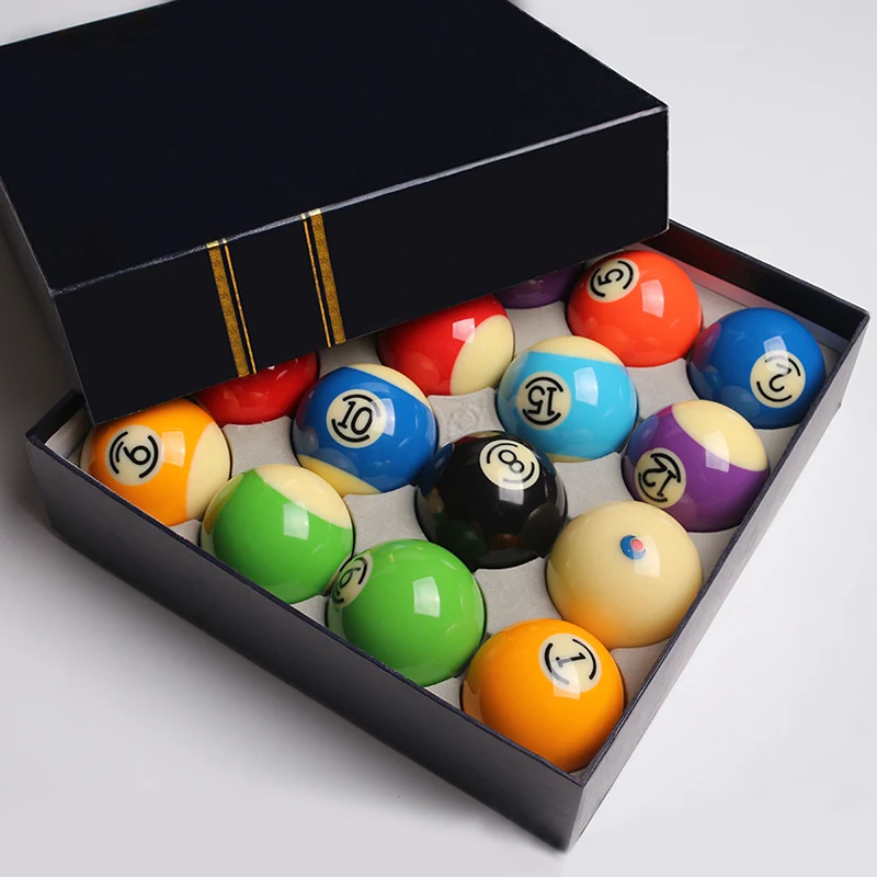- Fashionable Small Numbers Design Standard 572mm 2 14 Resin Billiards Balls Complete Set Of Pool Balls Billiards Accessories