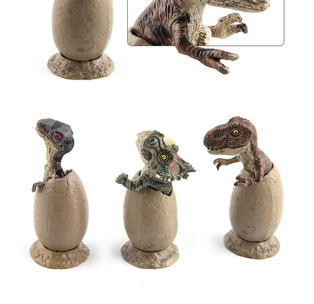 3 шт./12 шт. имитирующие реалистичные ПВХ Динозавры юрского периода яйцо новинка игрушки яйцо динозавра модель Дети Развивающие игрушки подарки