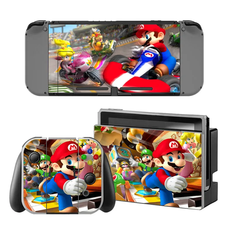 Черный Наклейка с кожицей для Nintendo Switch ДЛЯ NS Switch консоли контроллера геймпада Joy-con Обложка виниловая наклейка - Цвет: Черный