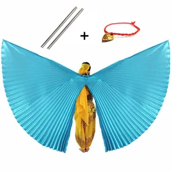 Gold Belly Dance Isis Wings - Elegant Accessories - S (Child 105-129cm) (Ocean Blue - Open)