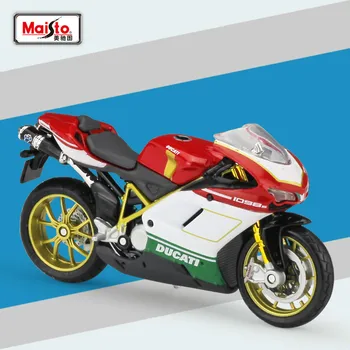 

MAISTO 1:18 DUCAT 1098S Diecasts & Toy Vehicles Motorcycles Model Simulation Alloy Model with Base for Kids Toys and Gifts