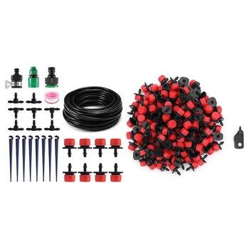 

2 Set Dripper Irrigation Plant Automatic Waterer Garden Irrigation Kit, 1 Set 35 Pcs & 1 Set 151 Pcs