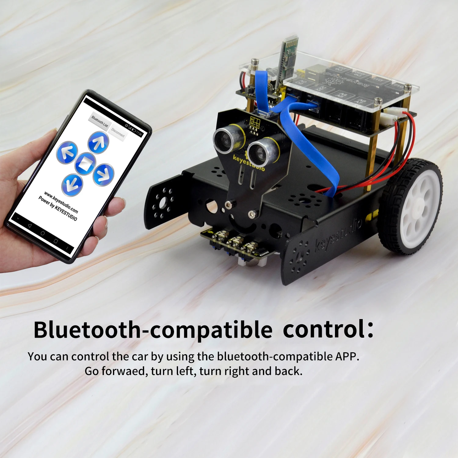 Keyestudio Diy Electronic Kit Coding Education Robot for Arduino Toy Graphical Programming STEM Car | Компьютеры и офис