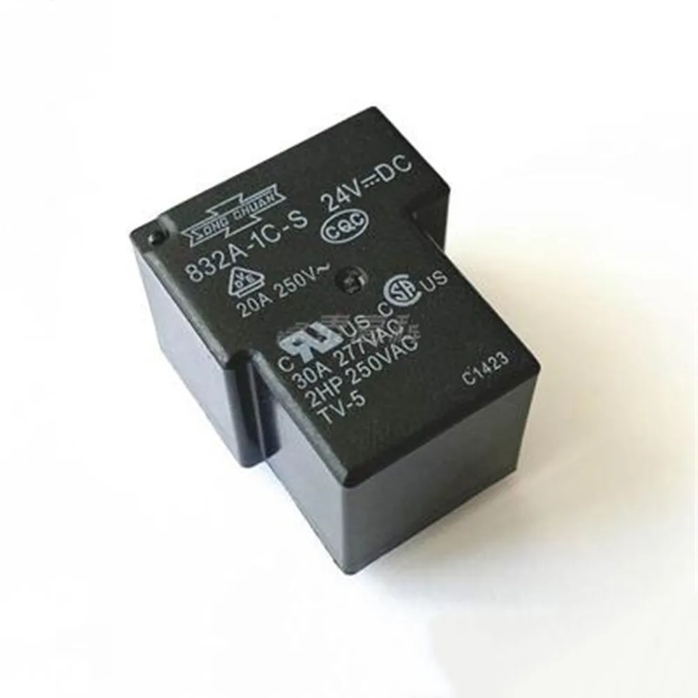 

10PCS 100%Original NEW relay 832A-1C-S 12VDC 832A-1C-S-24VDC 832A 1C S 12VDC 832A1CS 24V 5PIN One on one off T90-1C-12V