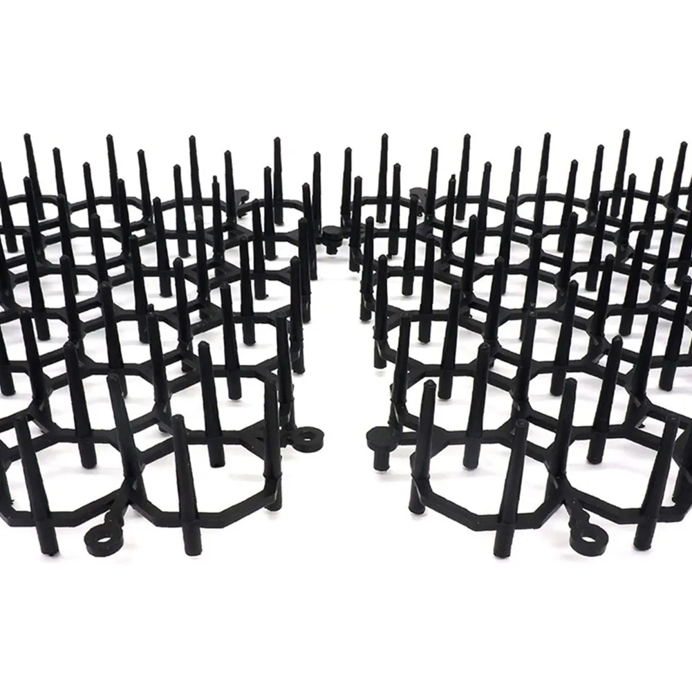 1/10/12pcs Garden Anti-cat And Dog Net Repellent Mat Prickle Strips Safe Plastic Spike Thorn Deterrent Plant Protection Supplies