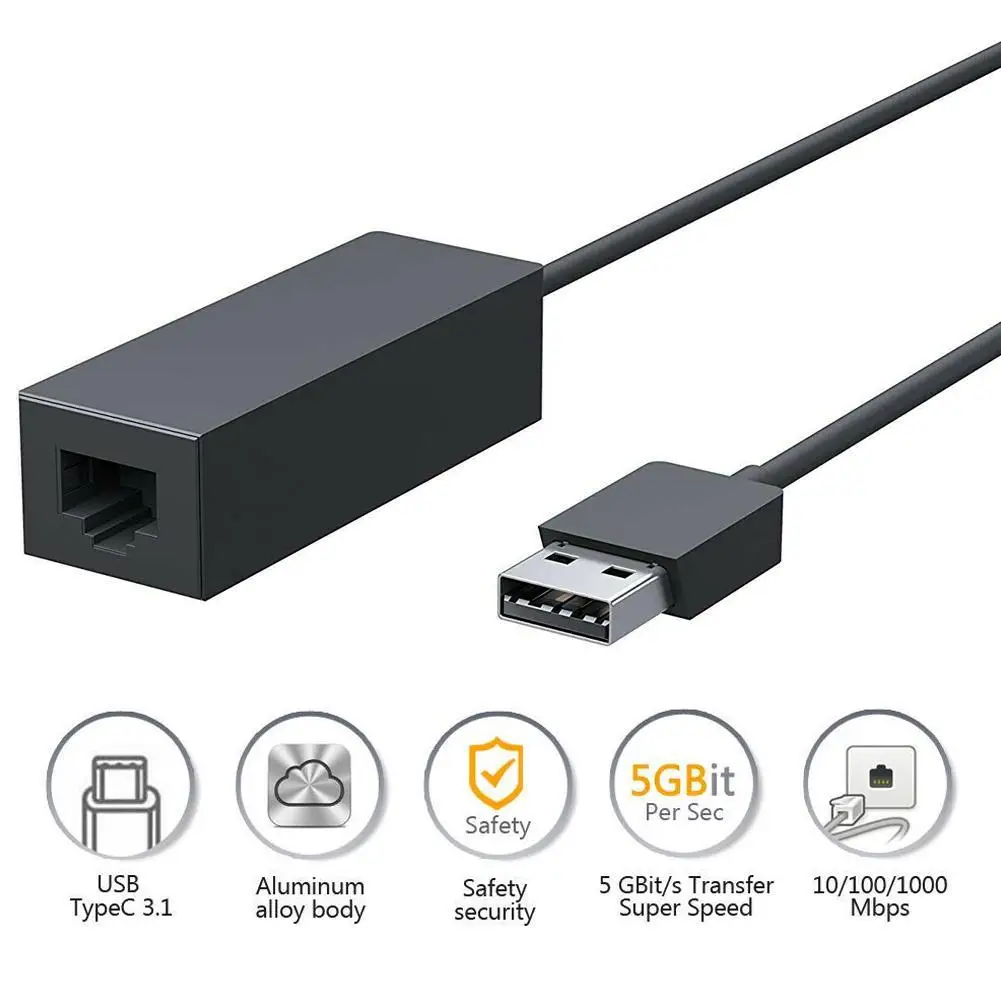 Проводной USB 3 0 Gigabit Ethernet сетевой адаптер к RJ45 LAN для поверхности 3/Surface Pro