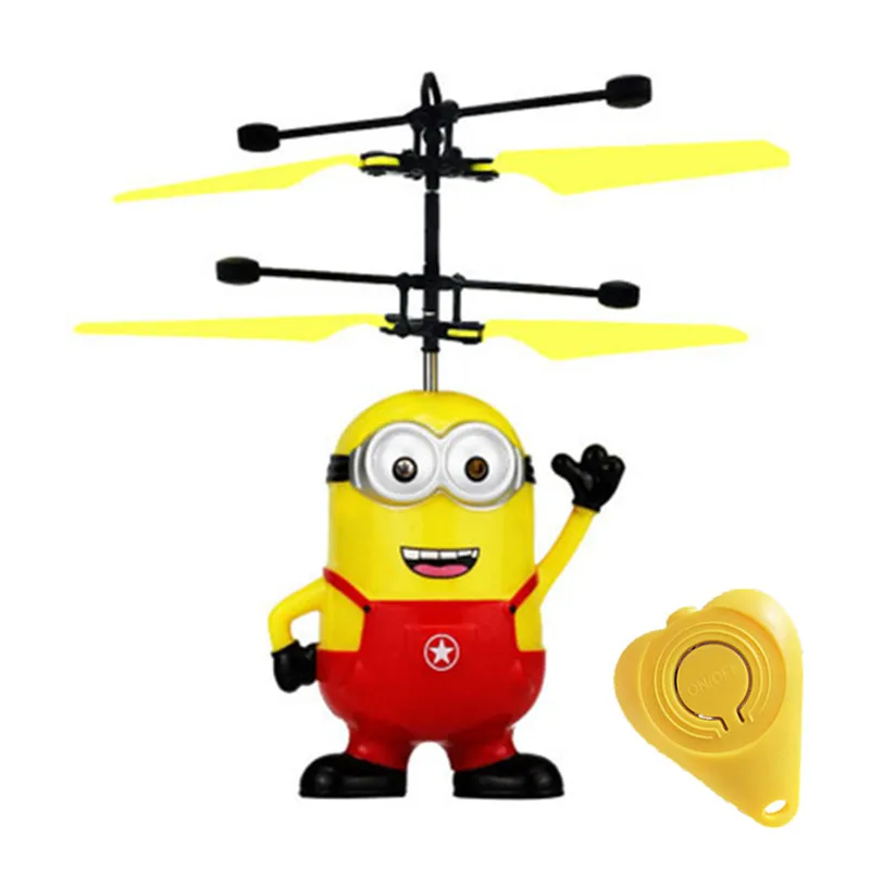 Мини Дрон Летающий мигающий Вертолет ручное управление RC игрушки Квадрокоптер