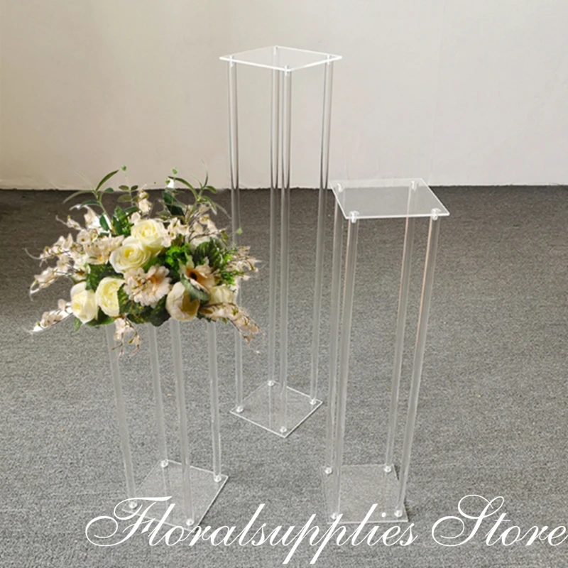 Wedding Decoration Clear Acrylic Flower Stand For Marriage Table