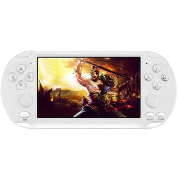 

5.1 Inch 8GB Handheld Portable Retro X9S Game Console Player Built-In 10000 Games White