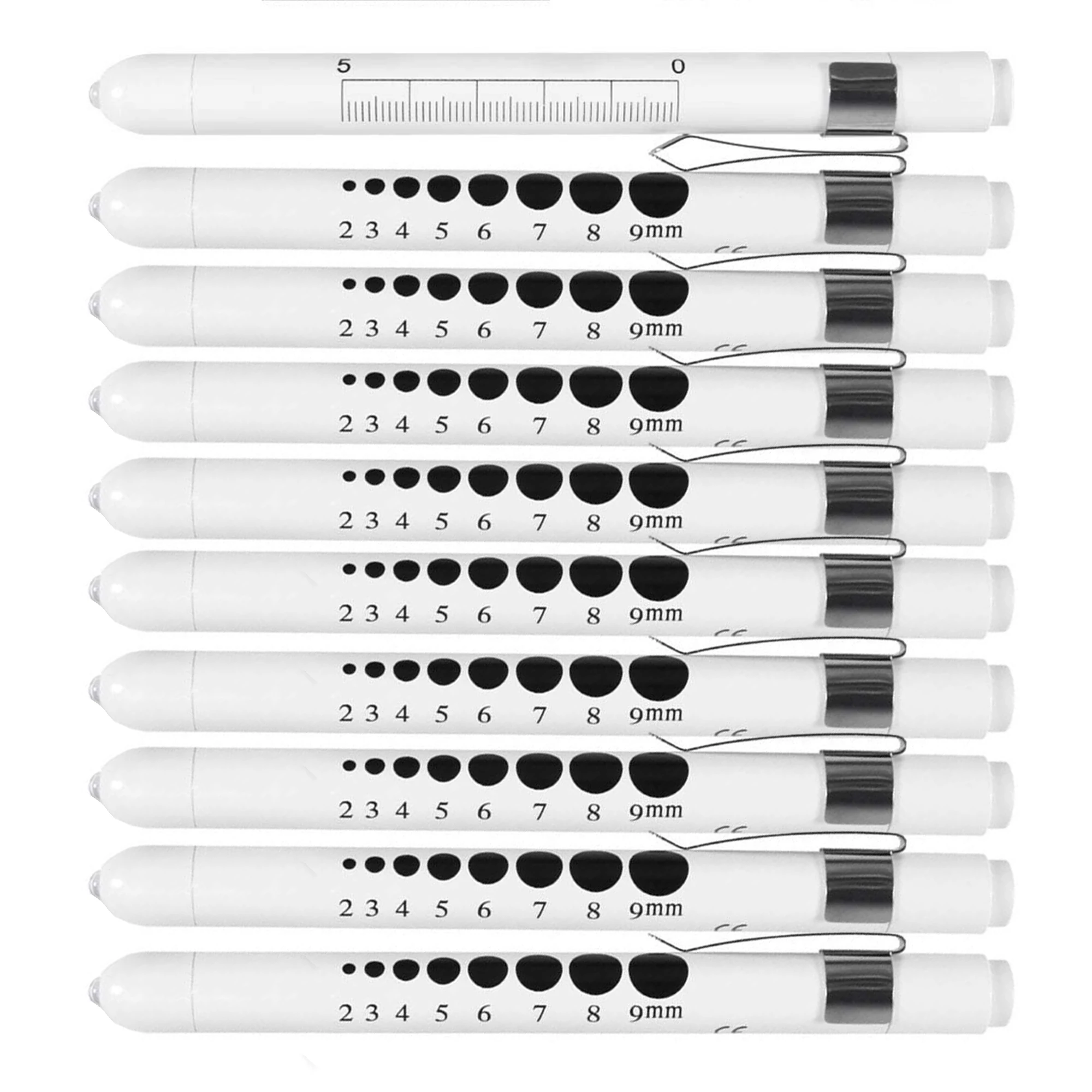 간호사 의사에 대 한 눈동자 게이지 LED penlight와 10 Pcs 펜 빛, 간호 손전등에 대 한 재사용 가능한 흰색 의료 Penlight